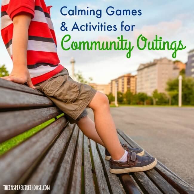 The Inspired Treehouse - Whether you're in the car, at the grocery store, or in a waiting room, these calming games and activities can make sure kids stay cool during community outings.