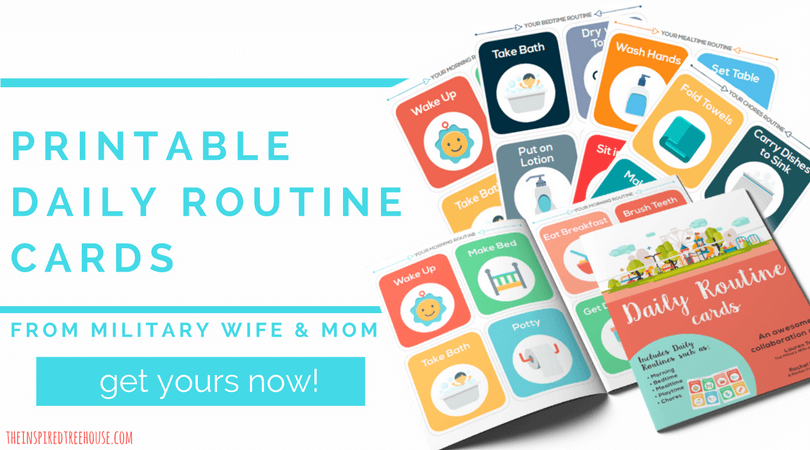 Printable Routine Cards from Military Mom and Wife