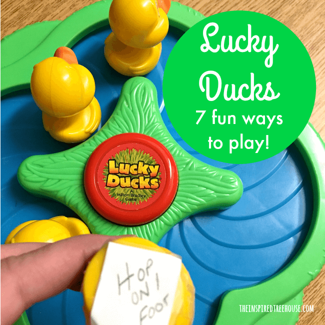 The Inspired Treehouse - The Lucky Ducks game is a great way to keep kids' interest while encouraging lots of different developmental skills!