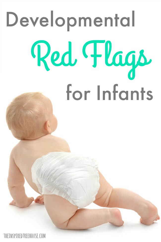 The Inspired Treehouse - Learn about some common developmental red flags for infants that we use to identify developmental delays and other problems.