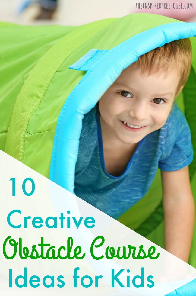 The Inspired Treehouse - These fun obstacle course ideas are the perfect way to promote developmental skills while keeping kids engaged and interested!