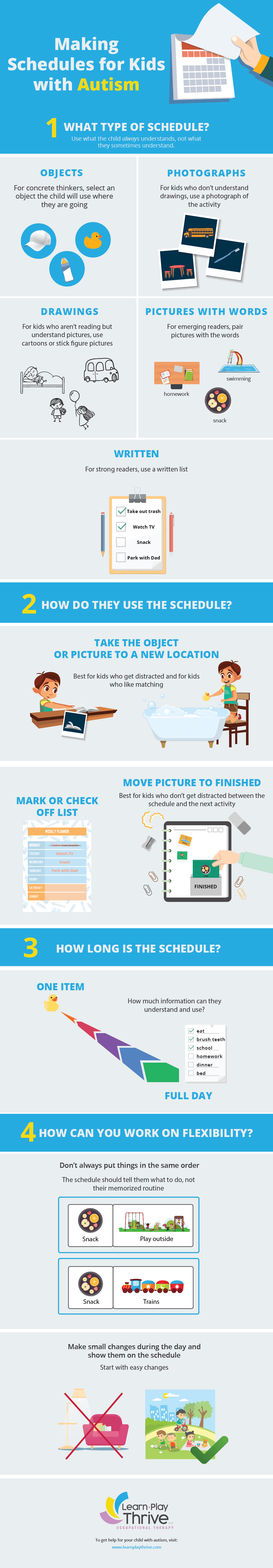 The Inspired Treehouse - Learn more about creating effective visual schedules for kids from occupational therapist, Meg Proctor!