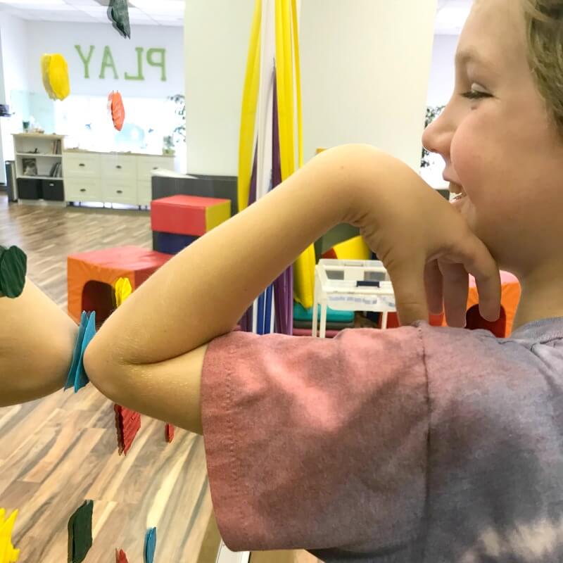 The Inspired Treehouse - Making these DIY window clings is a great fine motor activity for kids and playing with them can promote coordination, body awareness, and more!
