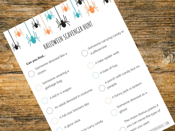 The Inspired Treehouse - This Halloween Sensory Scavenger Hunt is the perfect way to keep kids calm if they're nervous or overwhelmed by Trick or Treating.