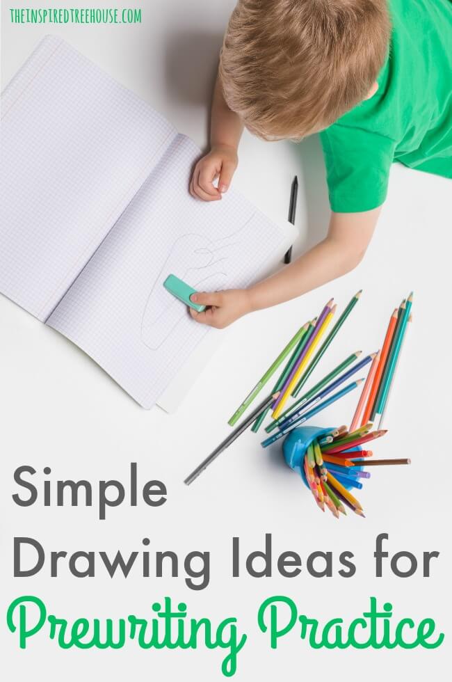 The Inspired Treehouse - Learn some of our best simple drawing ideas ideas that are perfect for “tricking” kids into practicing those prewriting shapes!