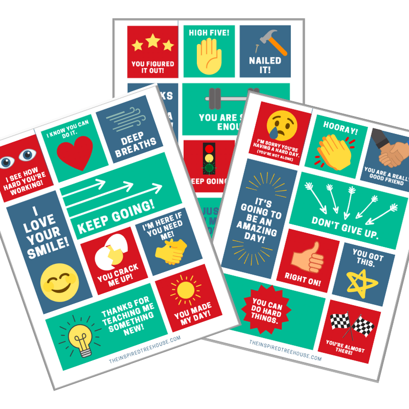 positive affirmations for kids printables