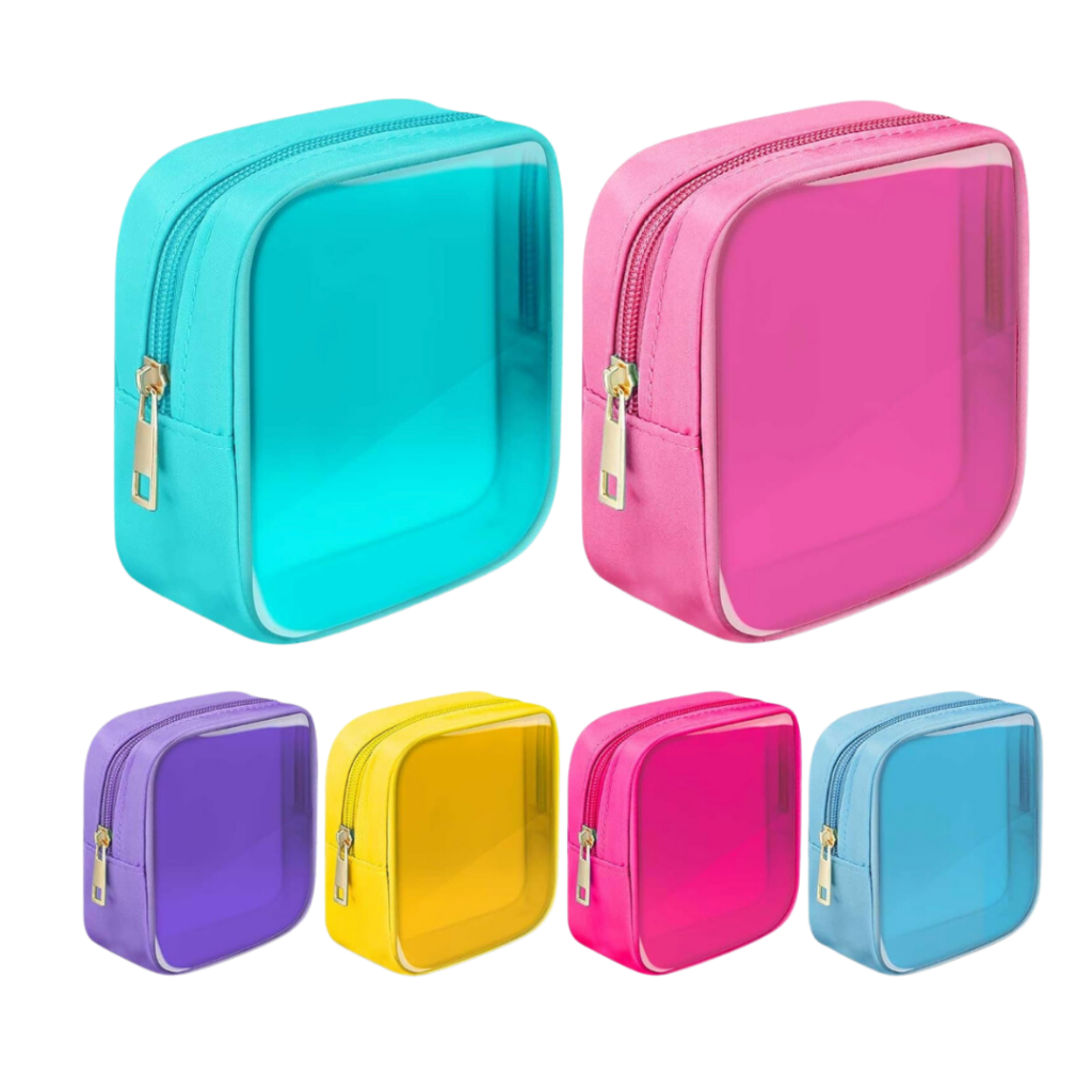 clear zipper pouches