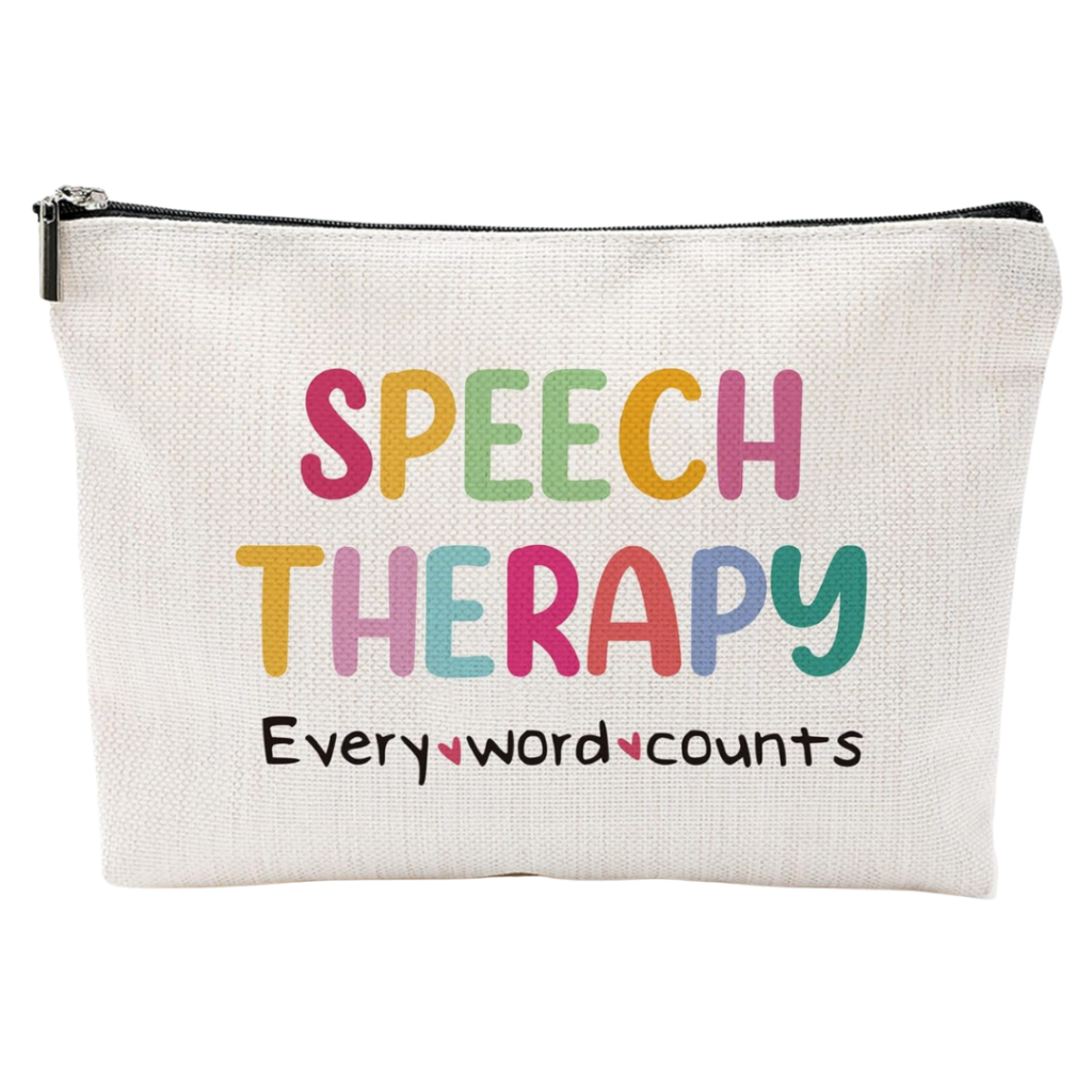 cute zipper bags for speech therapists