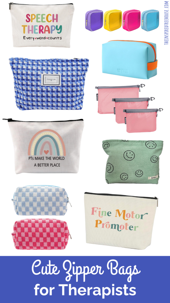 cute zipper bags for therapists