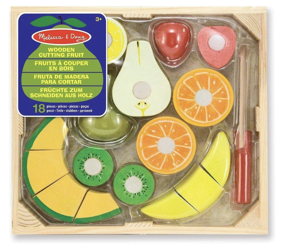 bilateral coordination toys cutting fruit