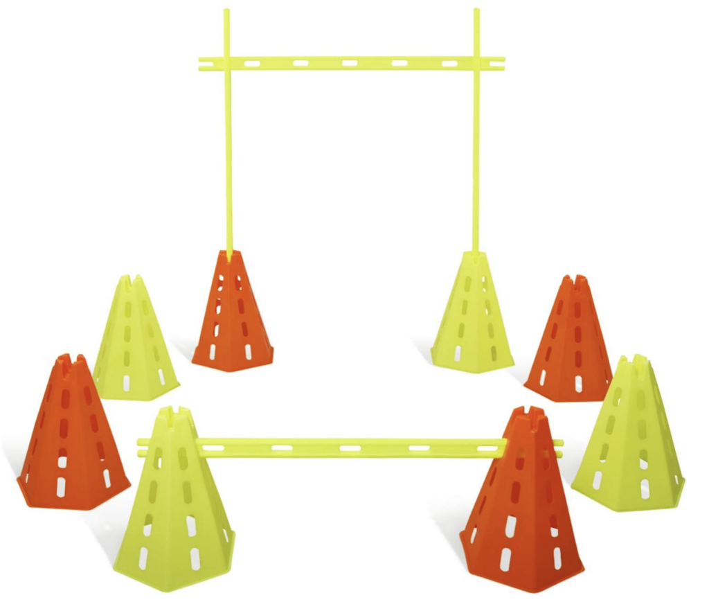 Cone hurdles obstacle course equipment