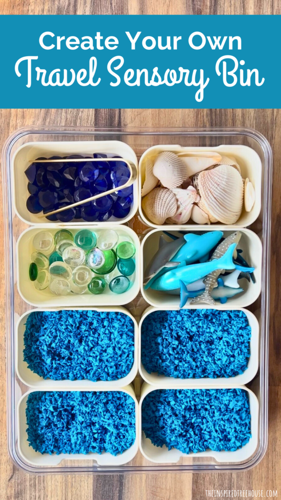sensory storage box for travel sensory bins
