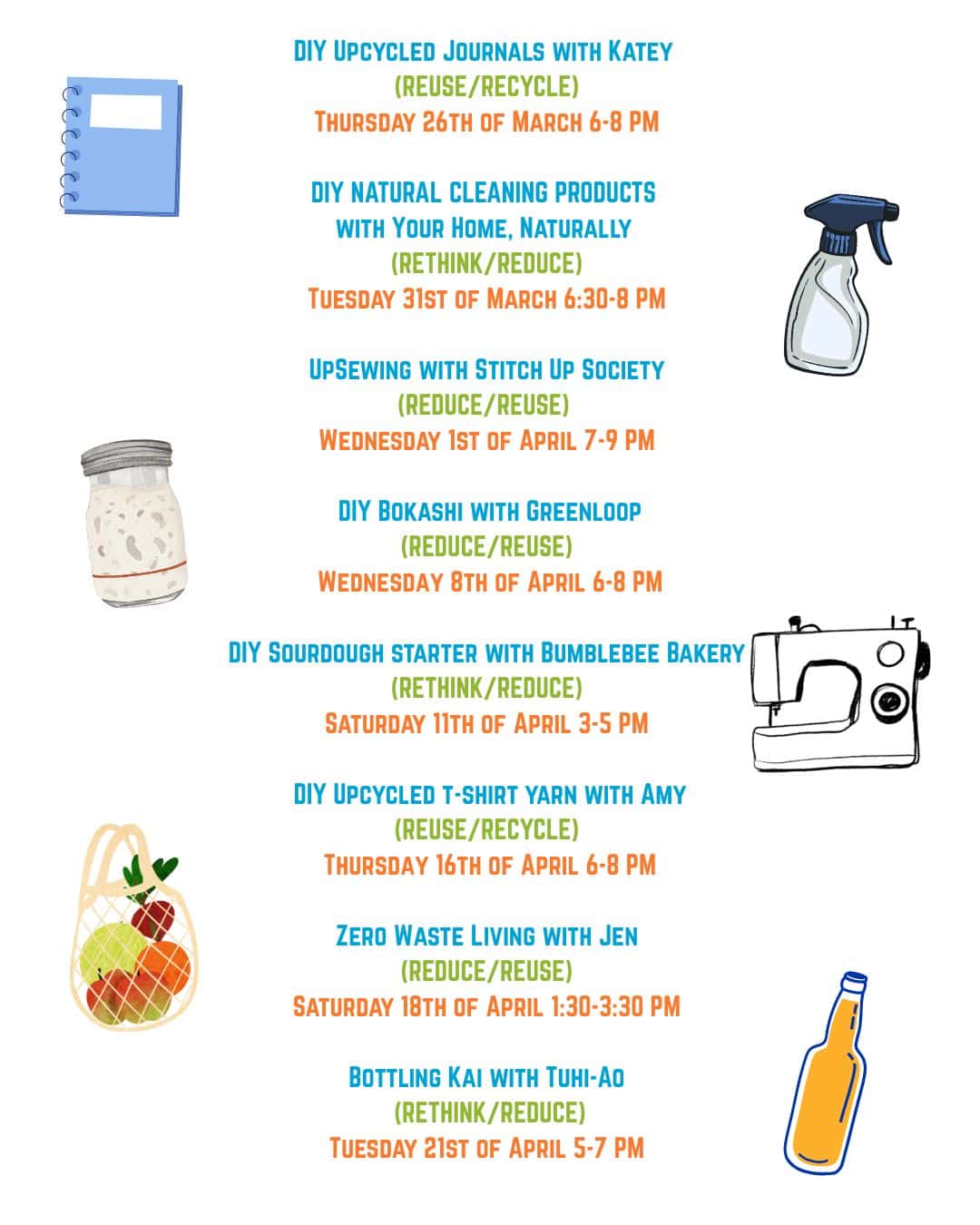 Upcycled journal craft workshop at The Junction, Auckland.