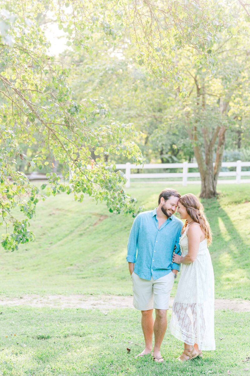 North Carolina engagement photographer at McGalliard Falls summer session