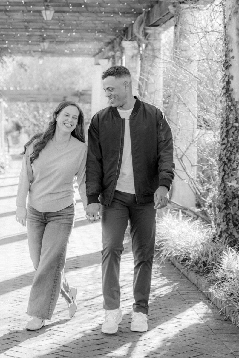 Intimate winter engagement photos in Charlotte NC