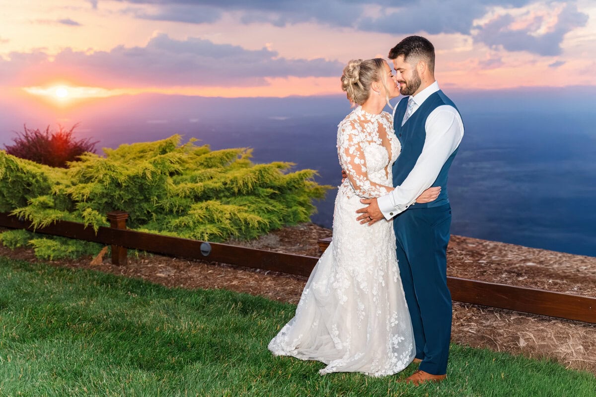 Hidden Hill Venue Burkemont Mountain hillside wedding panoramic Blue Ridge Mountain views Morganton NC