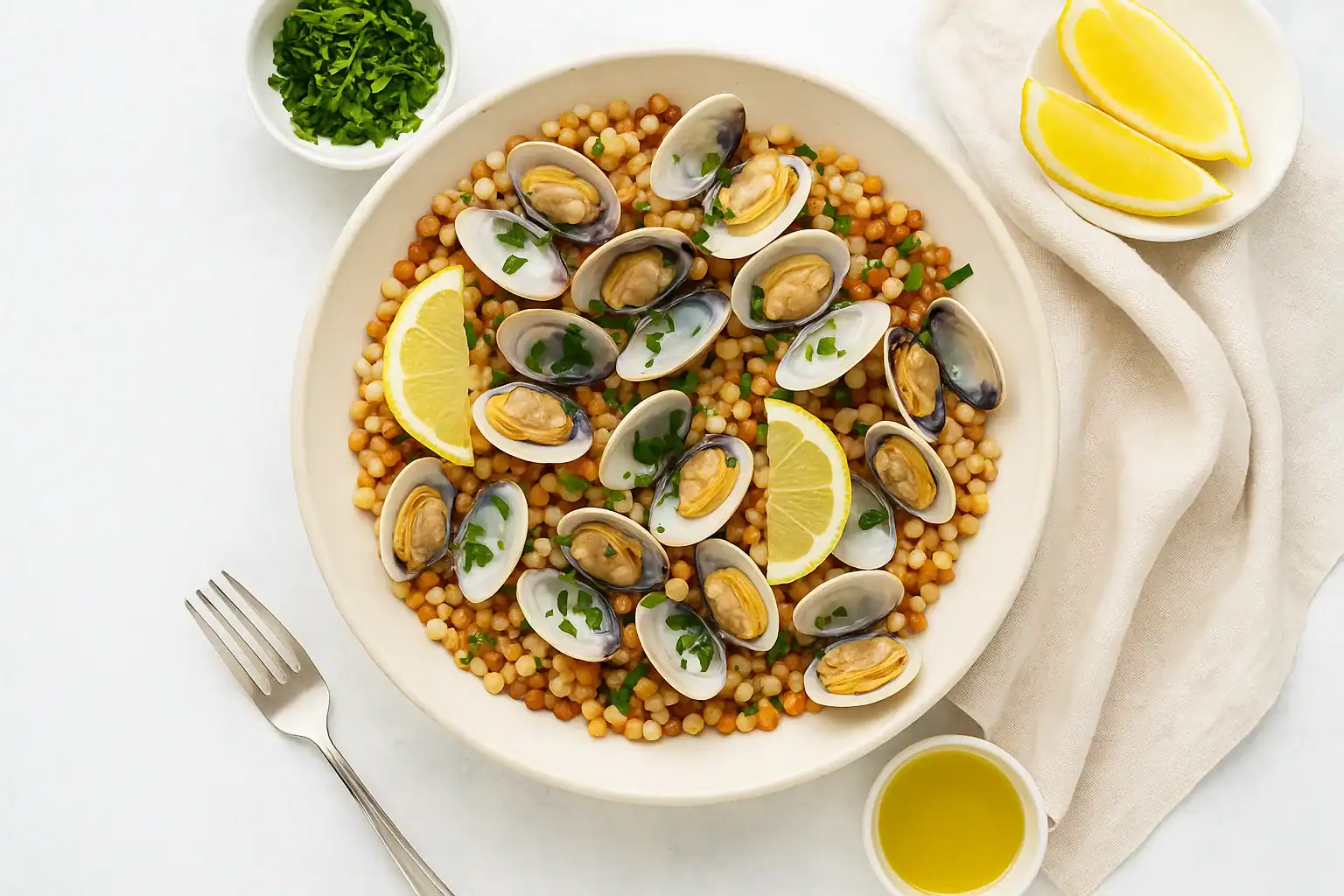Sardinian Fregola with Clams — Coastal Mediterranean Dinner