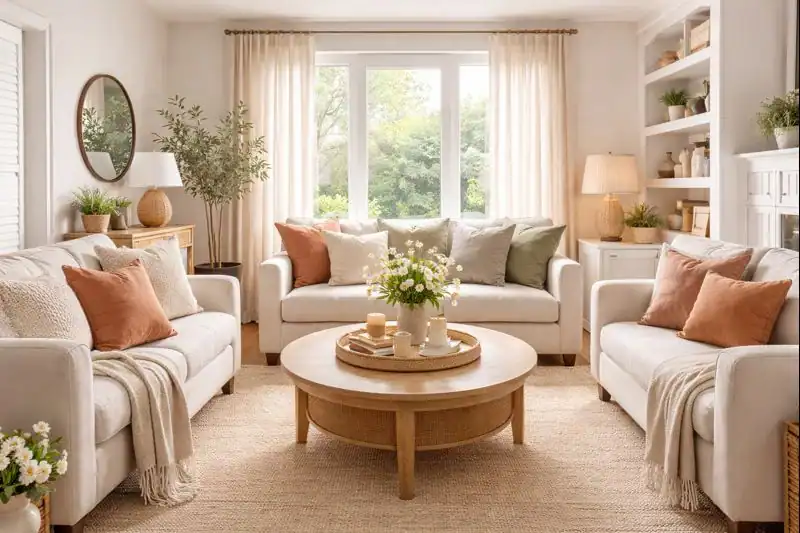 Living Room Seating — Creating a Conversation Corner