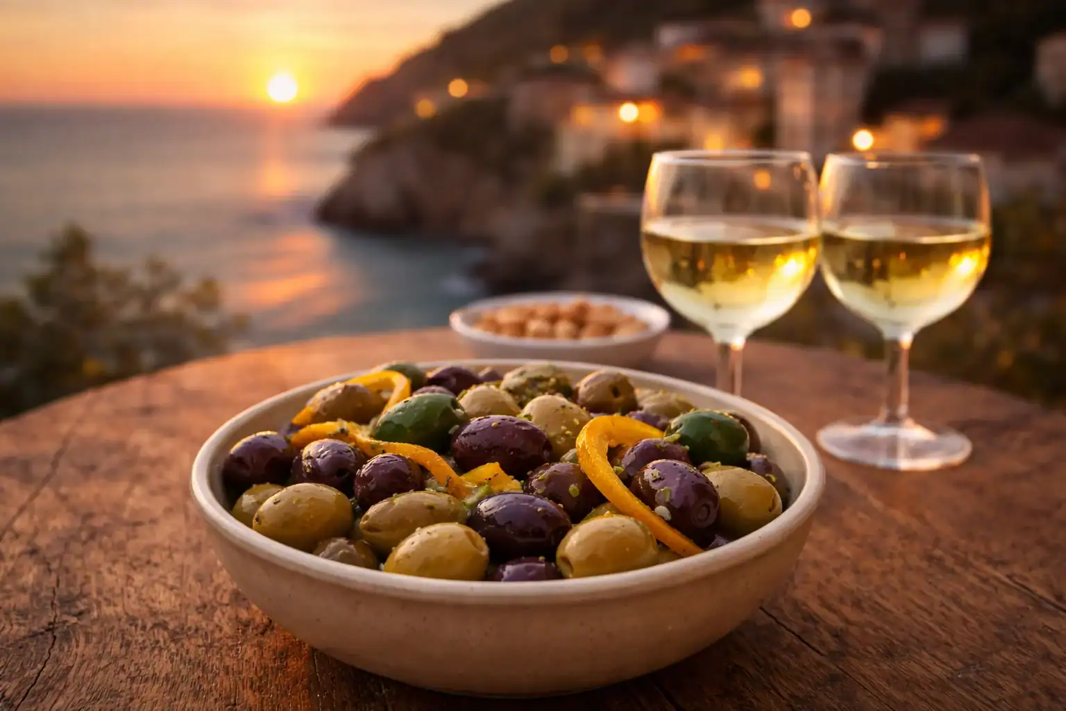 Marinated Olives at Mediterranean Tables — A Simple Coastal Meze