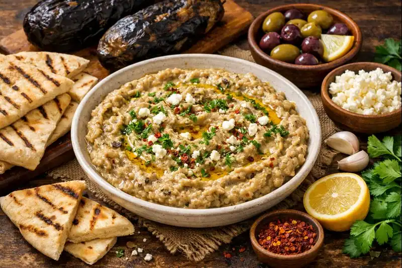 Roasted Eggplant Dip (Melitzanosalata-Style) — Creamy & Smoky