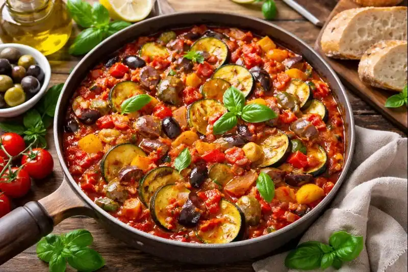 Vegetable Ratatouille with Olive Oil — French Riviera Comfort