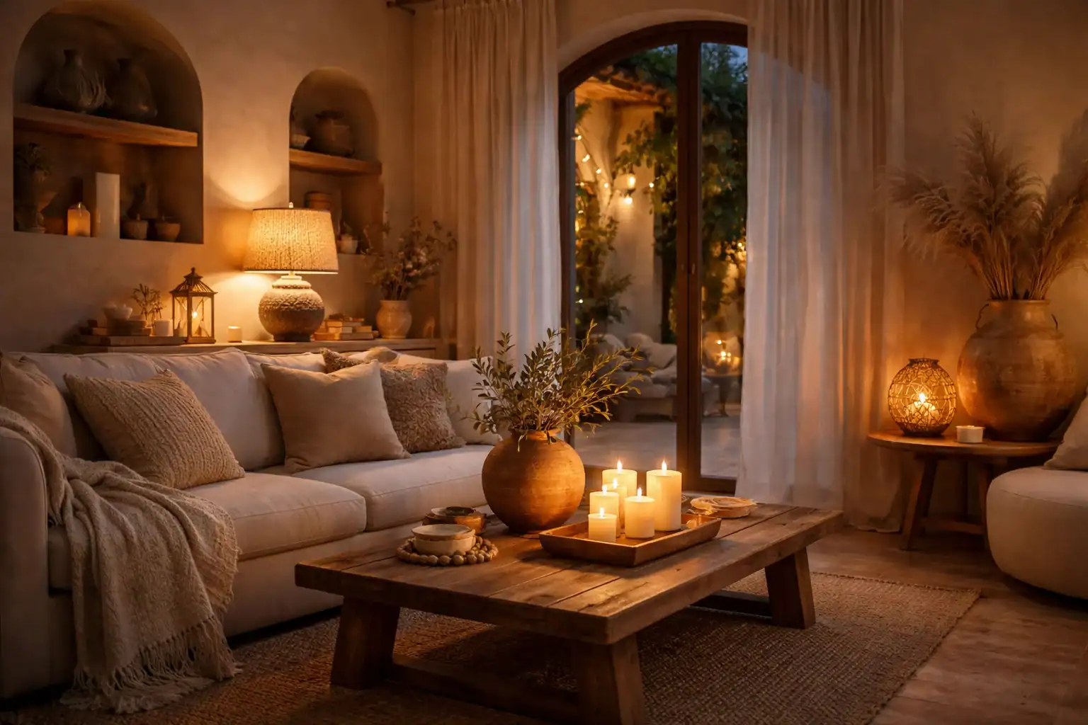 Lamps, Candles, Soft Corners — Warmth After Dark