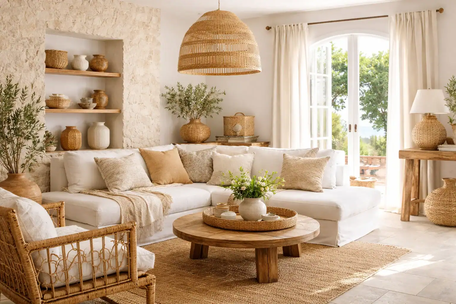 Natural Mediterranean Materials for Brighter Living Spaces