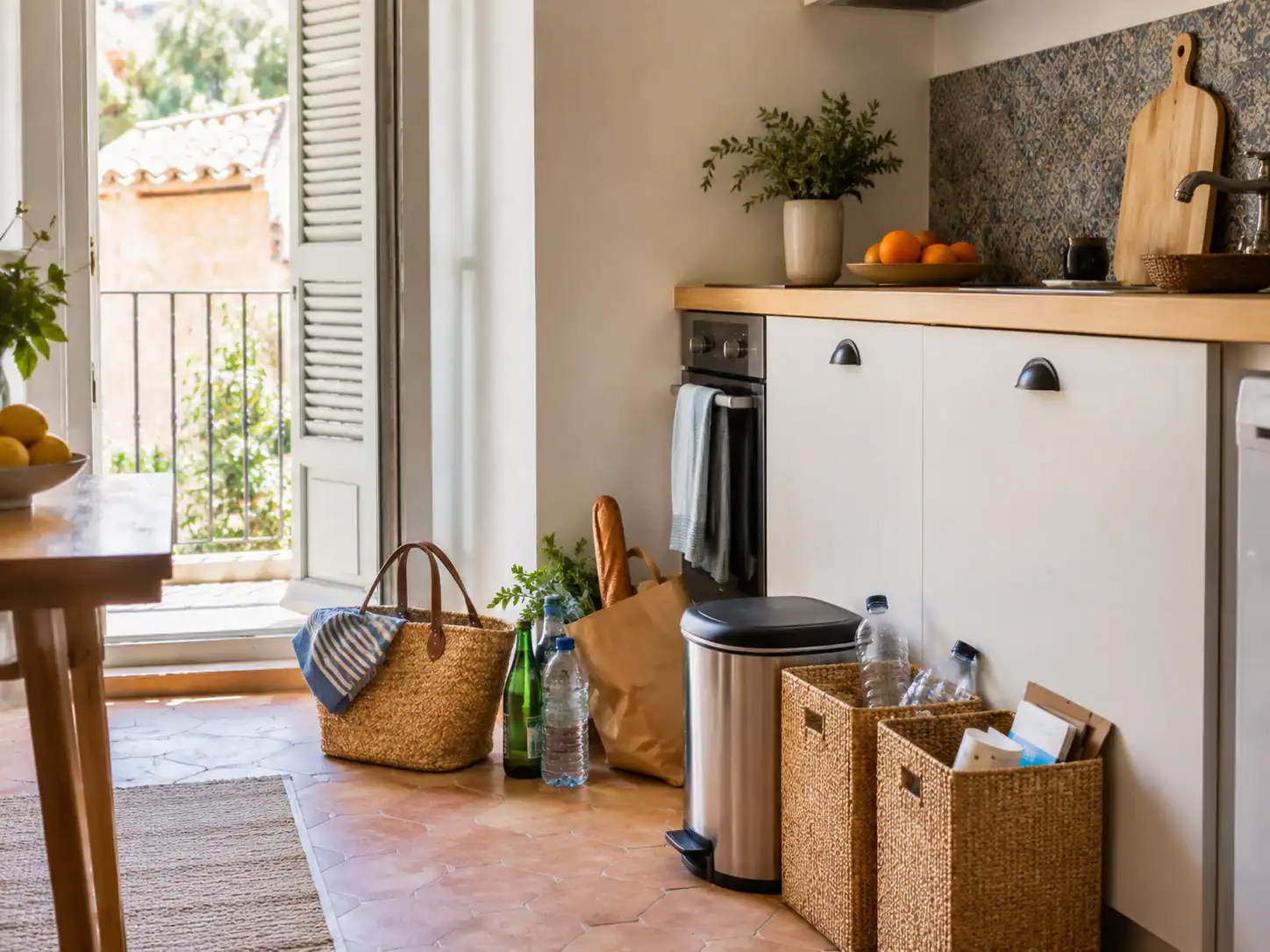 Bins and Recycling in Mediterranean Rentals: Small Apartment Tips