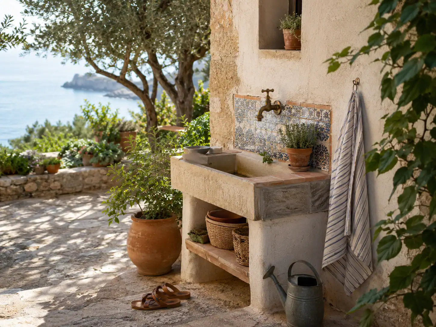 Outdoor Sinks in Mediterranean Homes: The Practical Detail That Matters