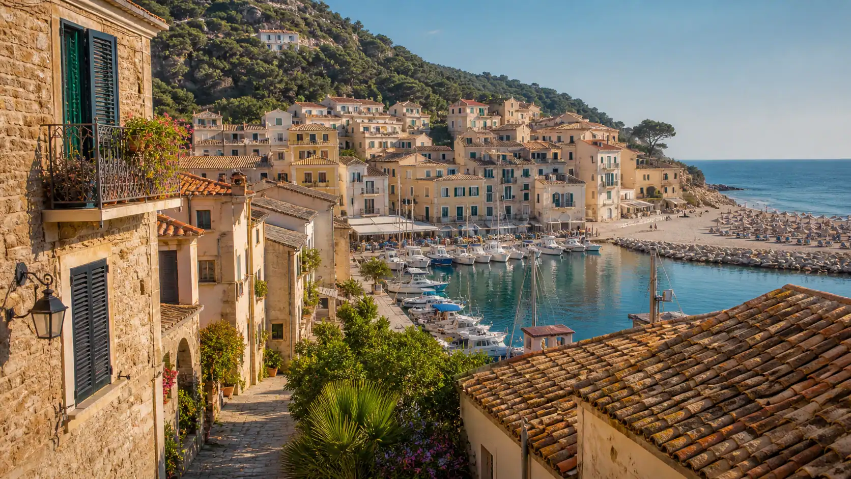 Where to Stay in a Mediterranean Town: Old Town, Harbor or Beach?