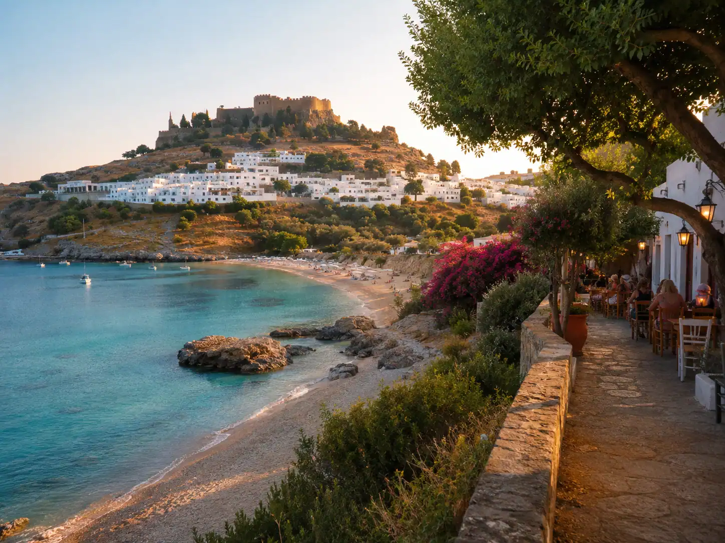 Lindos or Pefkos in High Summer: Which Base Works Better Without a Car?