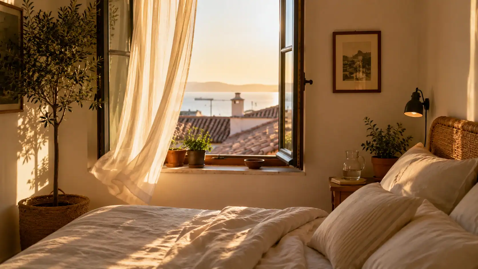 Mediterranean Night Cooling Routine for Hot Summer Rooms