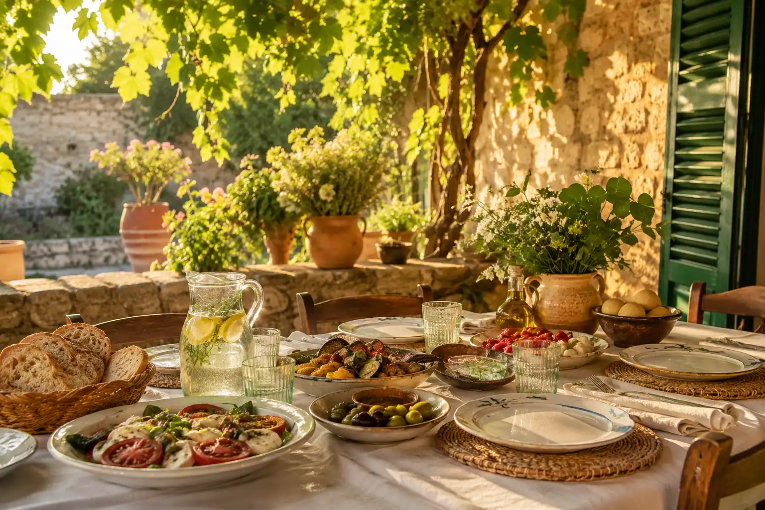 A Mediterranean Sunday Lunch — When the Table Becomes the Day