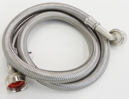 48373 EZ-FLO 4' SS Washer Hose W/90DEGR