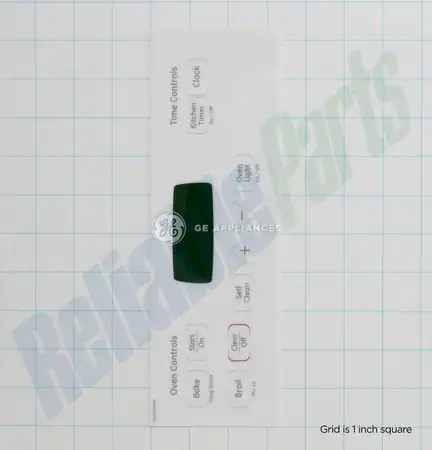 WB27T11014 GE Oven Faceplate Graphics (White) - Image 2