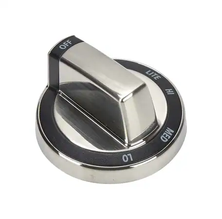 WPW10180180 Whirlpool Stainless Range Controller Knob - Image 2