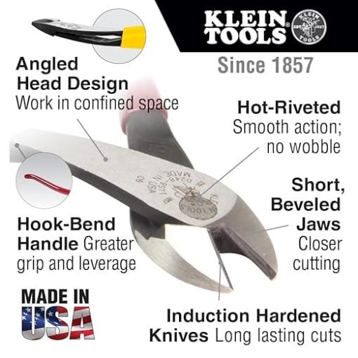 D248-9ST Diag.-Cutting Pliers Hi-Lev - Image 2
