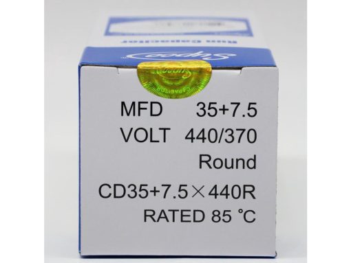 Supco CD35+7.5X440R HVAC Motor Round Dual Run Capacitor 35 + 7.5 MFD 440 Volts - Image 2