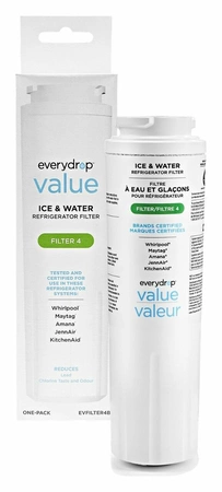 EVFILTER4 Whirpool everydropÂ® value Refrigerator Water Refrigerator Filter 4 (compares to EDR4RXD1)