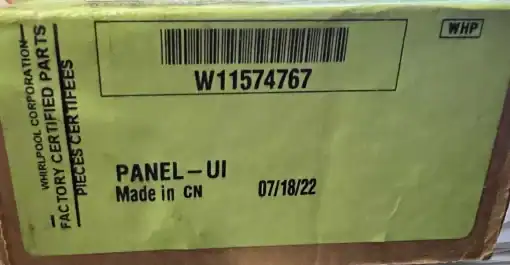 W11574767 Whirlpool Panel-ui