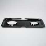 WB34K10009 GE Oven Double Burner Drip Pan Black