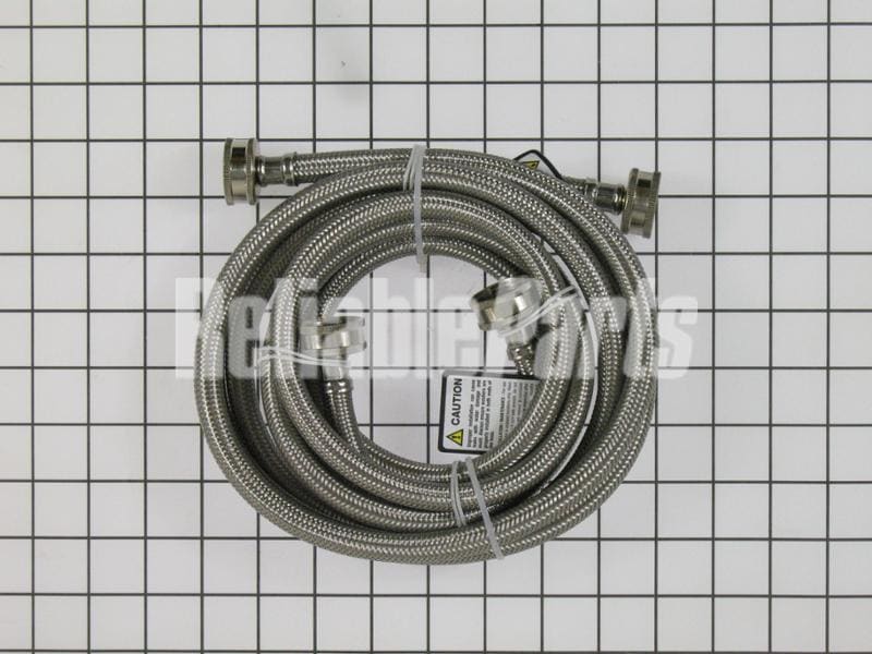 5304490736 Frigidaire 6' Stainless Steel Washer Fill Hose Kit 2 Pack - Image 2