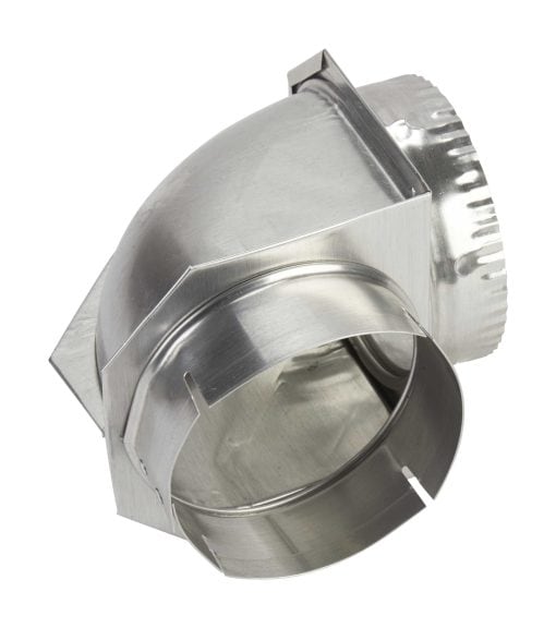 4396006RW Whirlpool 4" Dia. Dryer Close Aluminum Vent Elbow