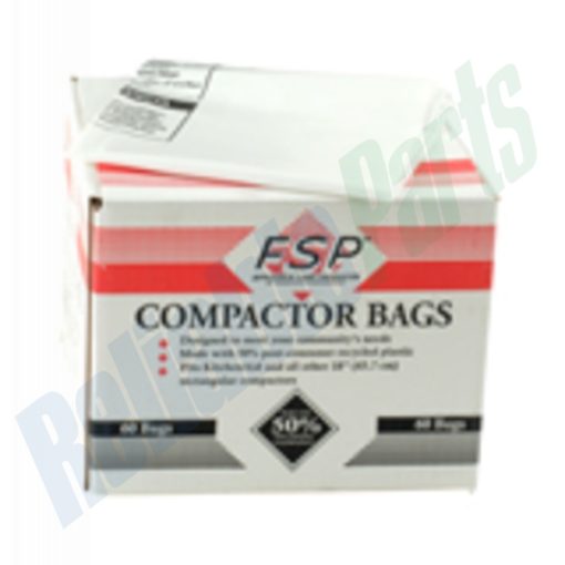 W10165293RB Whirlpool Trash Compactor 18 Inch Plastic Bags - 60 Pack - Image 3