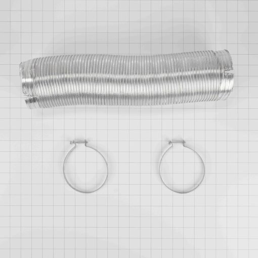 4396727RP Whirlpool Dryer 8 Foot 4" Dia. Dryer Heavy Duty Rigid Metal Flexible Ducting By - Image 2