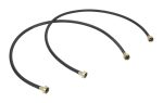 8212546RP Whirlpool 4' Washer Black Rubber Fill Hose Kit - 2 Pack