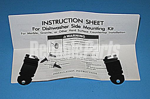 8212560 Whirlpool Dishwasher Side Mounting Bracket Kit - Image 3