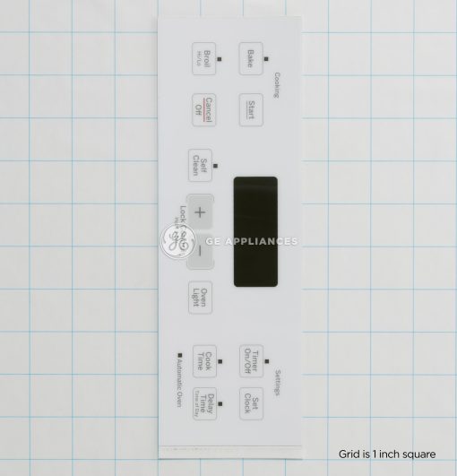 WB27T11512 GE Oven Faceplate Graphics (WW)
