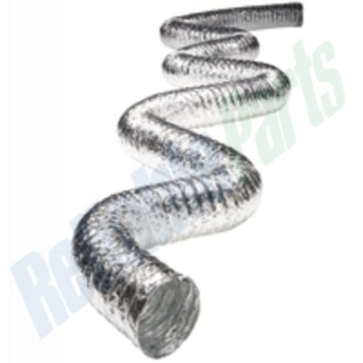 F0450 Deflect-O Supurr-Flex 4" X 50' Dryer Aluminum Multi-layered Metallic Ducting - Image 2