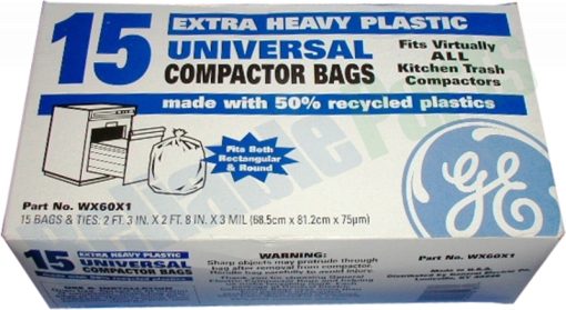 WX60X1 GE 15" Trash Compactor Bags 15PK - Image 5